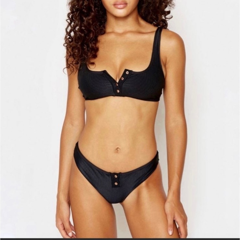 Frankie’s Bikinis black two piece